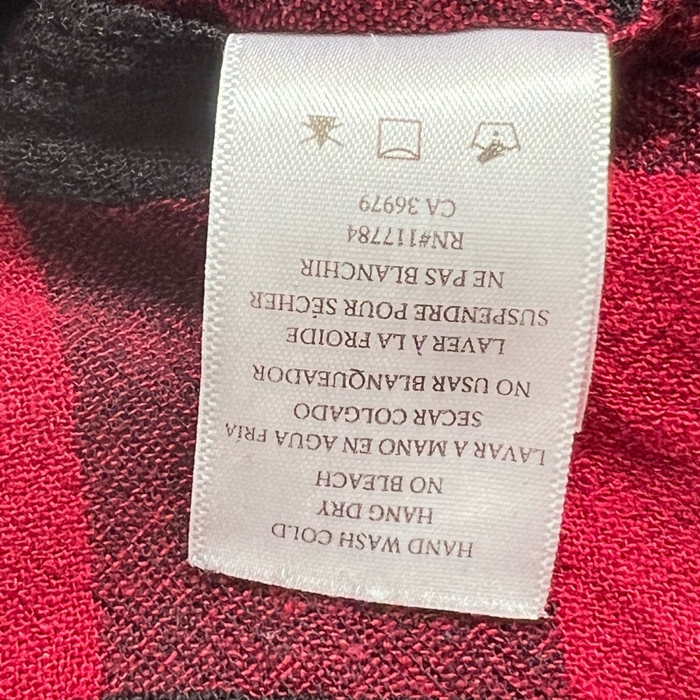 Rails Buffalo Check Pullover Shirt, Size Small - image 5